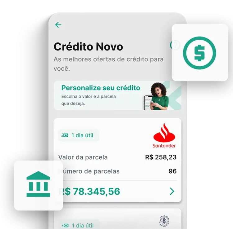 Tela do app Konsi | Oportunidades de empréstimo consignado
