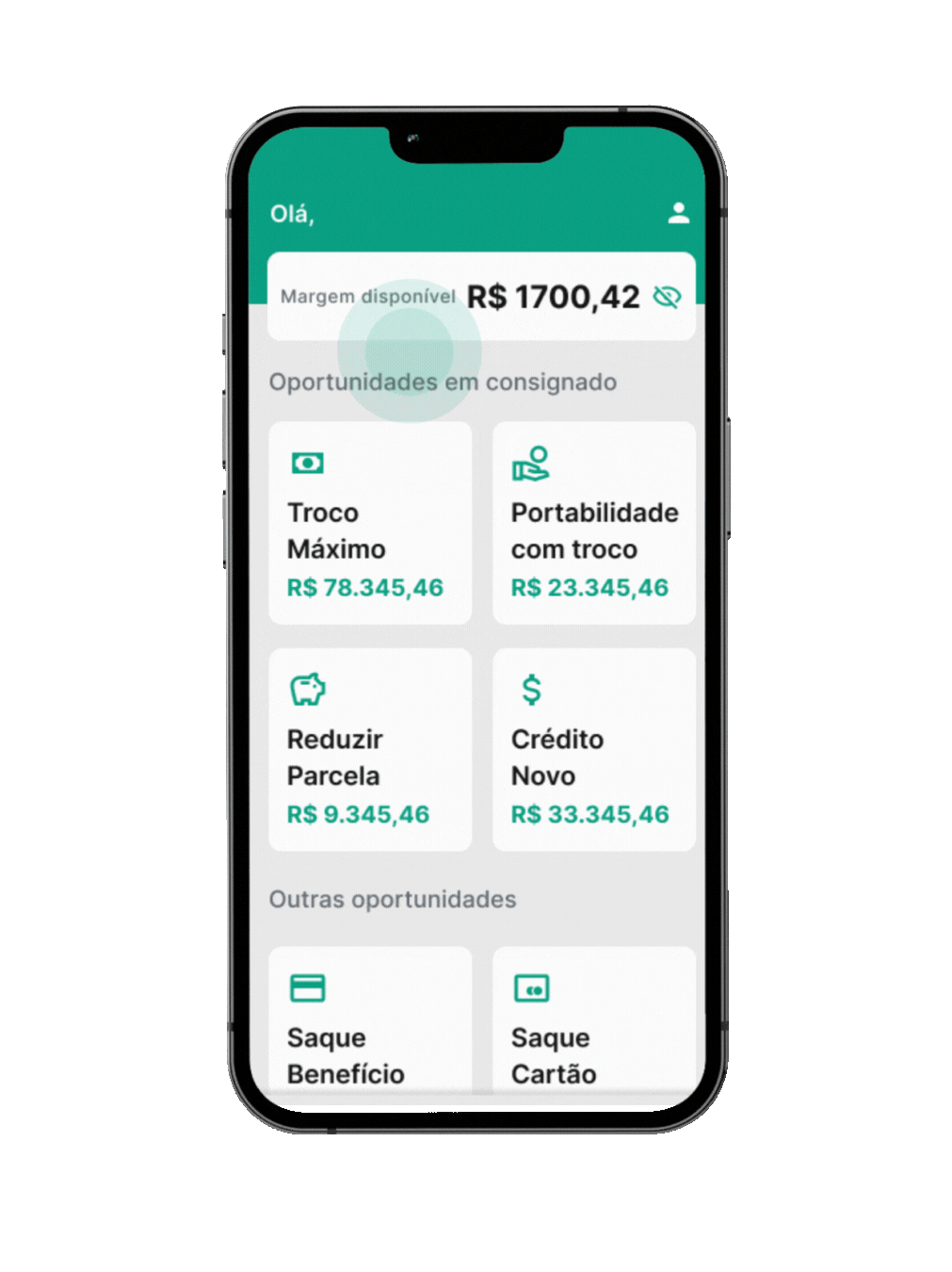 Busque por <strong>Cartão de Crédito Consignado</strong>